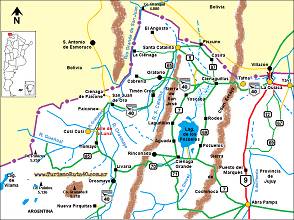 Map of Northern Jujuy