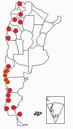 Parques Mapa con los parques nacionales en la Ruta 40