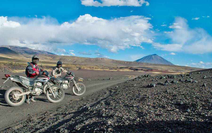 Motorcycles of  argentinamototours.com in la Payunia