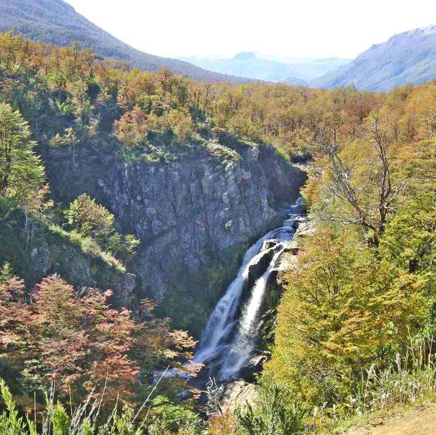 Vullinanco Waterfall in Neuquén, Ruta 40, Seven Lakes Road