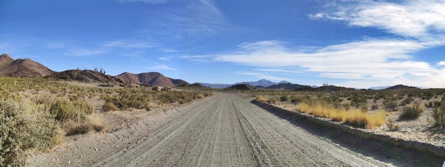 Ruta 40 vieja, de ripio en la Puna