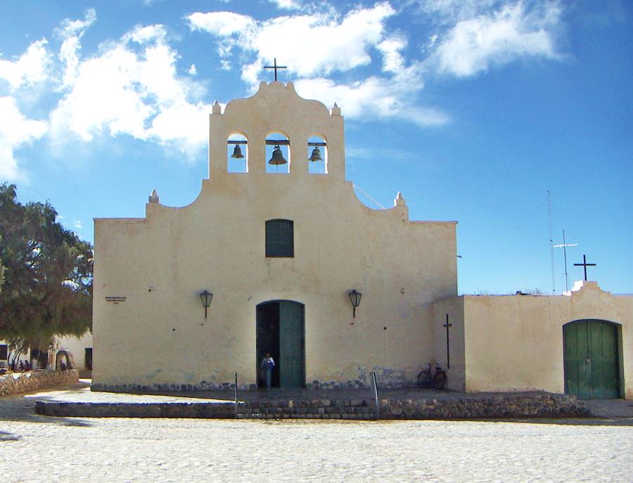 View of the church at Cachi, Salta
